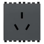 VIMAR SPA - VIW20252 PRESA SICURY 2P+T 10A CINESE 2M GRIGIO