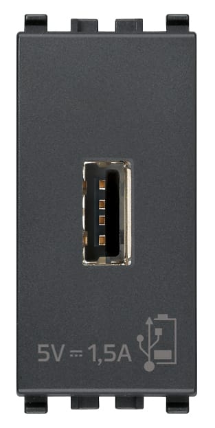 VIMAR SPA VIW20292 UNITA ALIMENTAZIONE USB 5V1,5A 1M GRIGIO