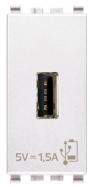 VIMAR SPA VIW20292.B UNITA ALIMENTAZIONE USB 5V1,5A 1M BIANCO