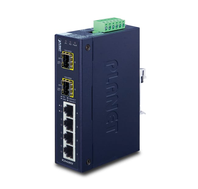 QUBIX S.R.L. NETWORK - QBX2032962 IGS-620TF SW. IND. IP30 4GE+2SFP FE/GE