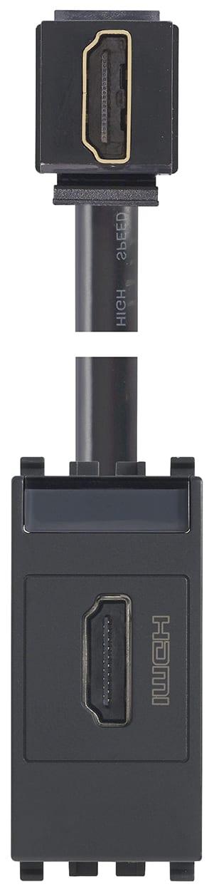 VIMAR SPA VIW20346.H PRESA HDMI 2.1B CON CAVO A 90° GRIGIO