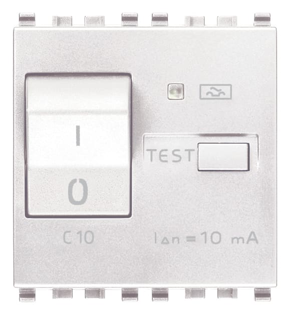 VIMAR S.P.A. - VIW20411.10.B INTERRUTTORE MTDIFF 1P+N C10 10MA BIANCO