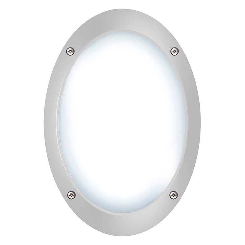 ROSSINI RSS20570-GR APPLIQUE/PLAFONIERA OVALE GRIGIA E27 IP6