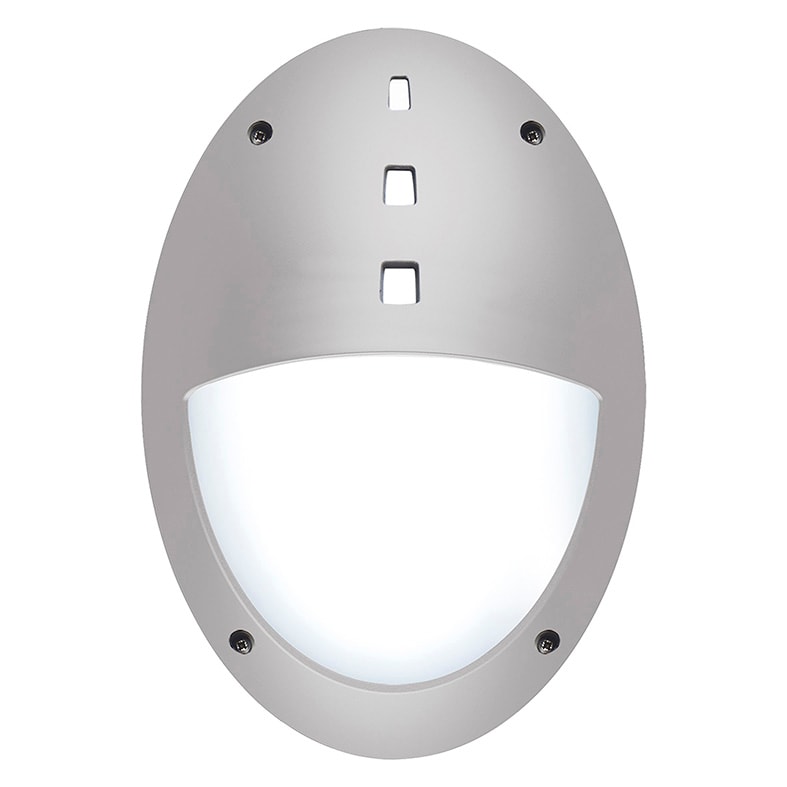 ROSSINI RSS20571-GR APPLIQUE/PLAFONIERA OVALE GRIGIA E27 IP6