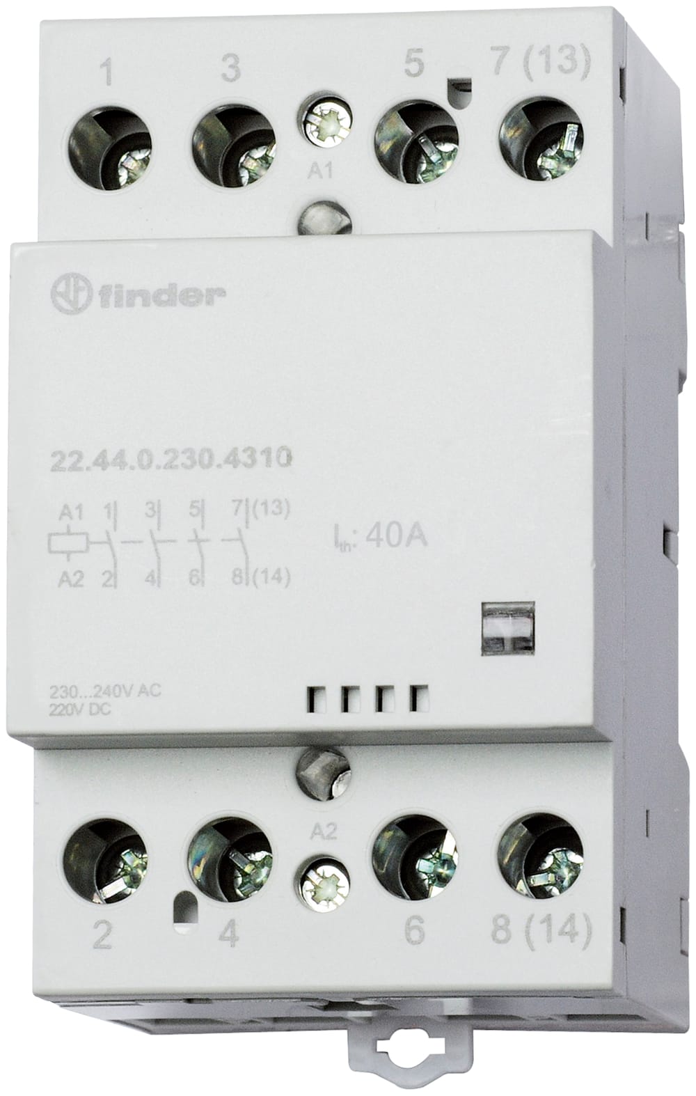 FINDER S.P.A. - FIN224400124310 CONTATTORE 40A 4 CONTATTI 52MM