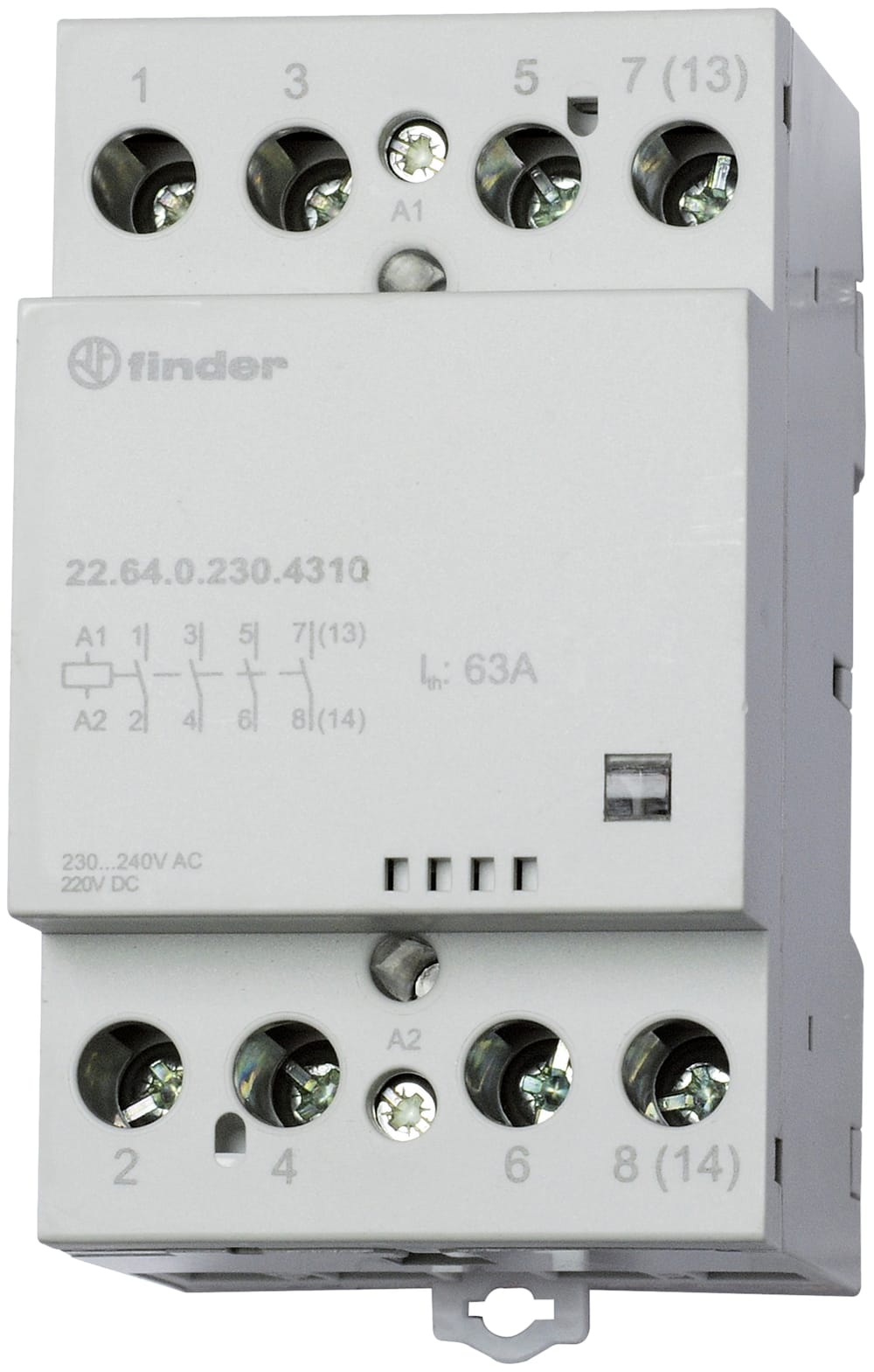 FINDER SPA FIN226401204610 CONTATTORE 65A 4 CONTATTI 52MM