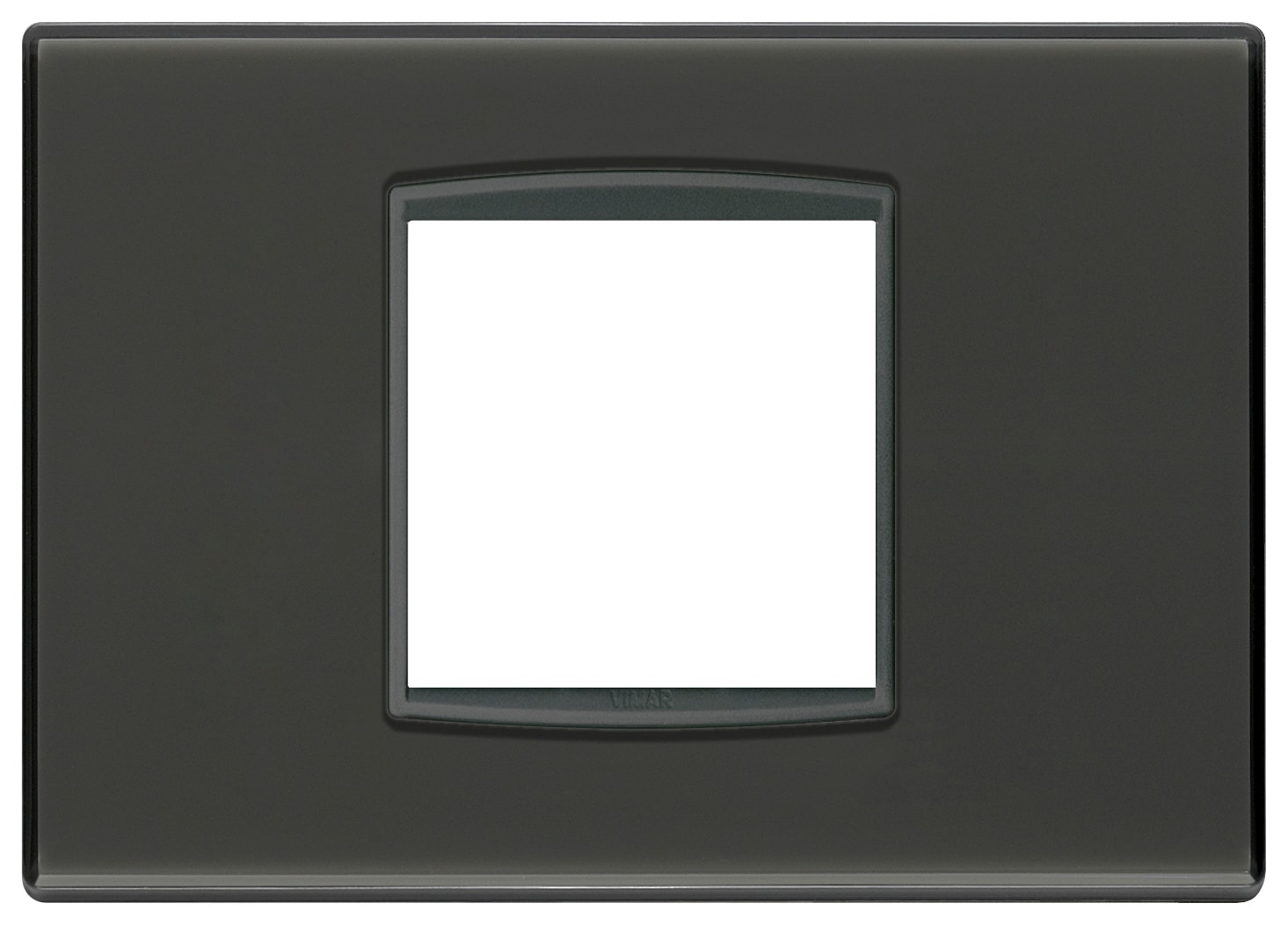 VIMAR S.P.A. - VIW20652.42 Placca Classic 2M centr Reflex antracite