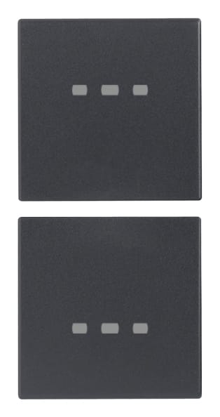 VIMAR S.P.A. - VIW20751 DUE MEZZI TASTI 1M NEUTRO PERS. GRIGIO