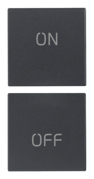 VIMAR S.P.A. - VIW20751.1 DUE MEZZI TASTI 1M SIMBOLI ON/OFF GRIGIO