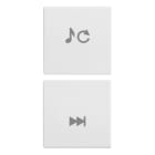 VIMAR SPA - VIW20751.5.B Due mezzi tasti 1M sorg./traccia bianco