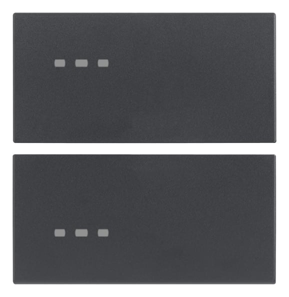 VIMAR S.P.A. - VIW20752 DUE MEZZI TASTI 2M NEUTRO PERS. GRIGIO