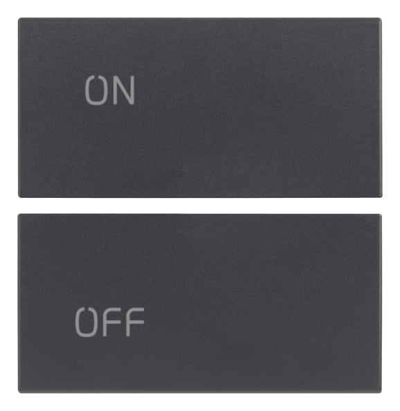 VIMAR S.P.A. - VIW20752.1 DUE MEZZI TASTI 2M SIMBOLI ON/OFF GRIGIO