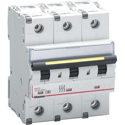 BTICINO S.P.A. - BTIFT83C80 BTDIN 160 - MAGNETOT 3P CURVA C 80A 16KA