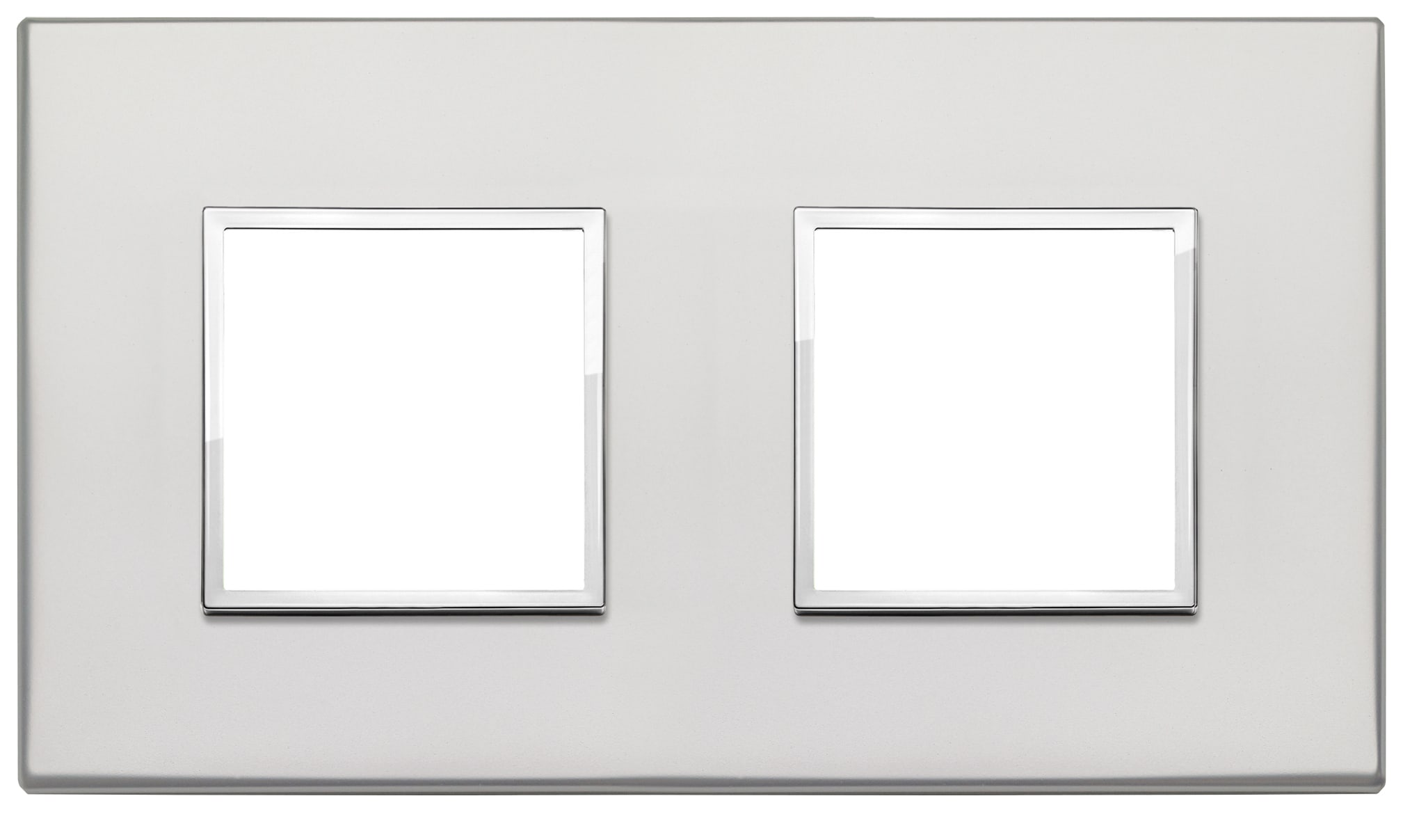 VIMAR S.P.A. - VIW21643.07.01 PLACCA 4M (2+2) INT71 ARGENTO