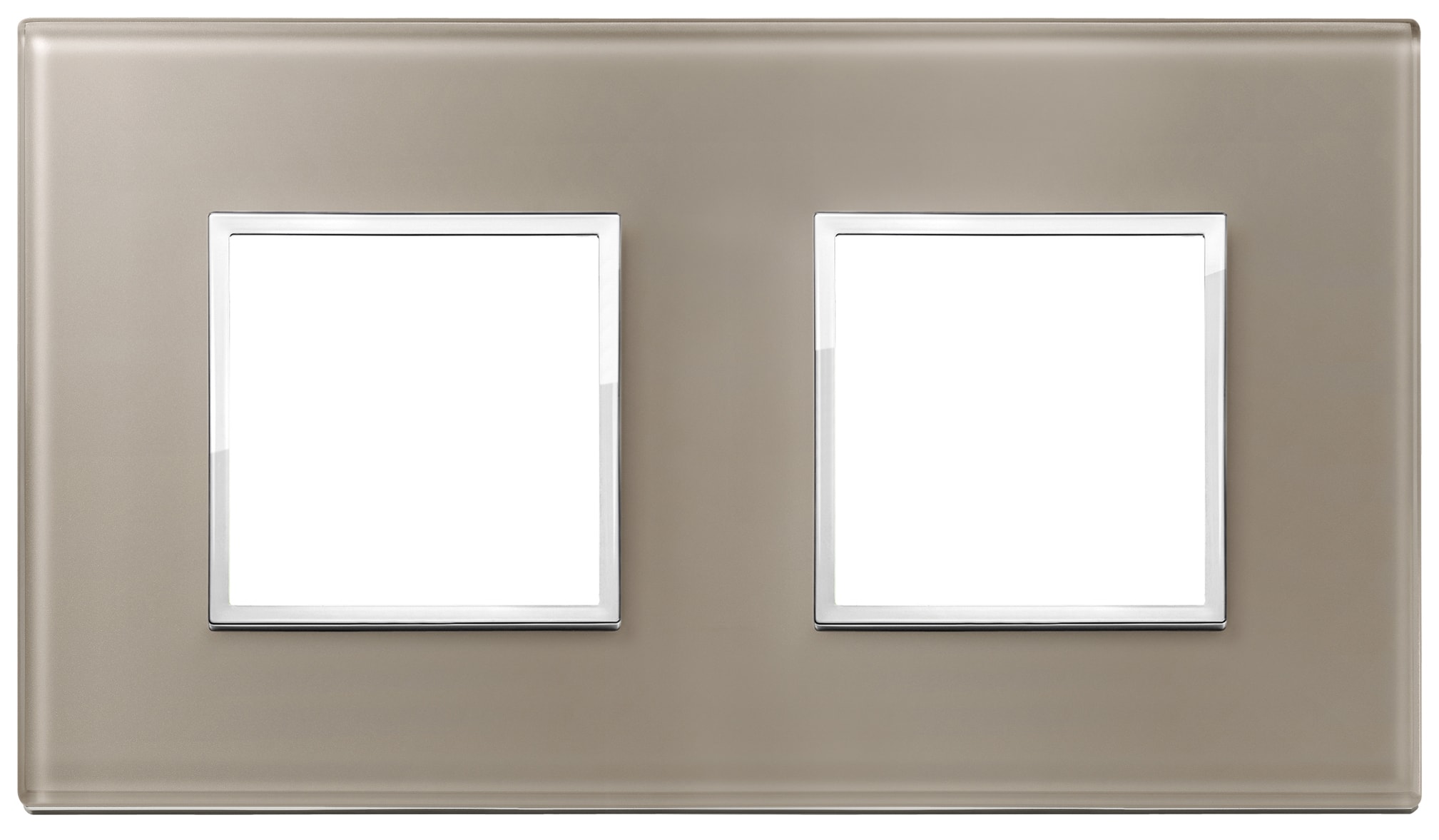 VIMAR SPA VIW21643.74 PLACCA 4M (2+2) INT71 OPALE BRUNO