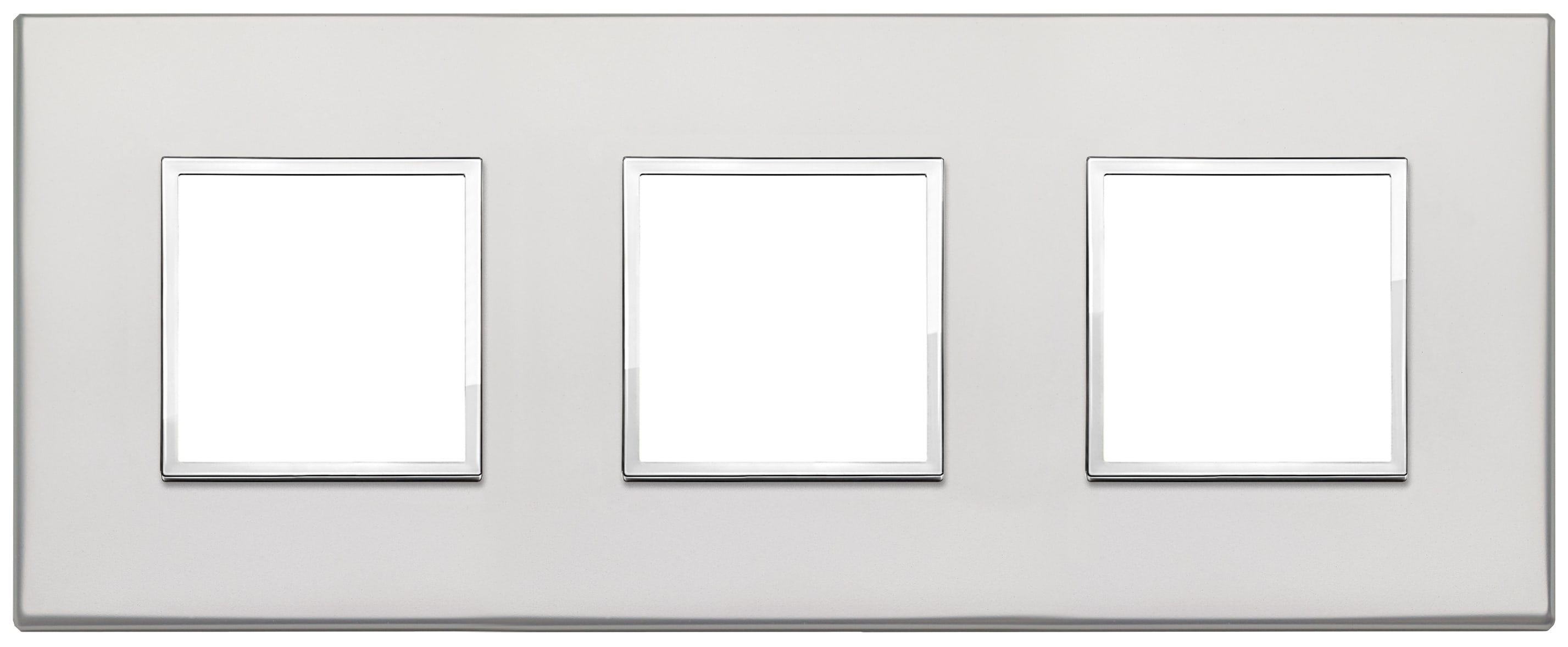 VIMAR SPA VIW21644.07.01 PLACCA 6M (2+2+2) INT71 ARGENTO