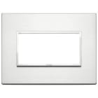 VIMAR SPA - VIW21654.01 PLACCA 4M ALLUMINIO BRILLANTE