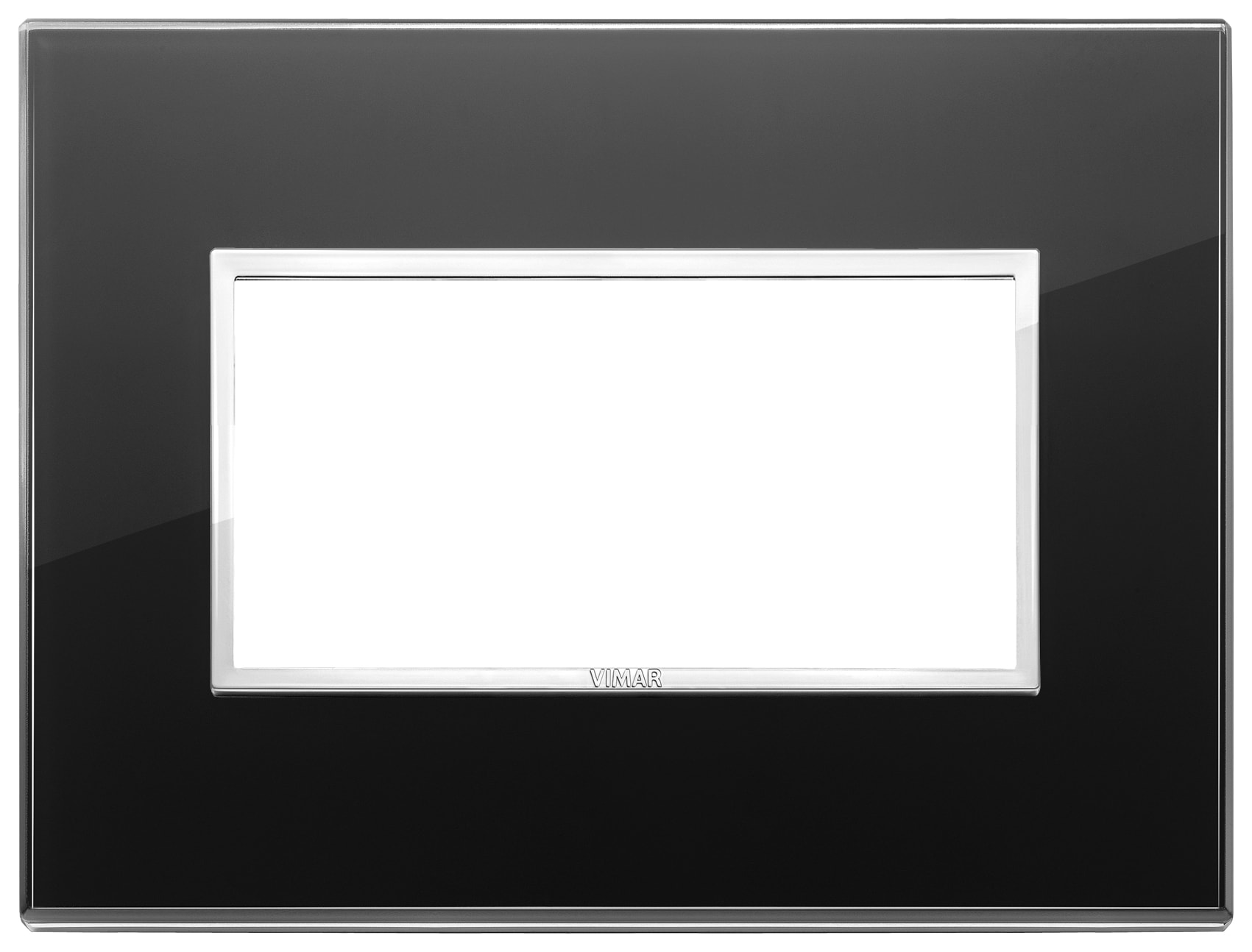 VIMAR SPA VIW21654.76 PLACCA 4M NERO DIAMANTE