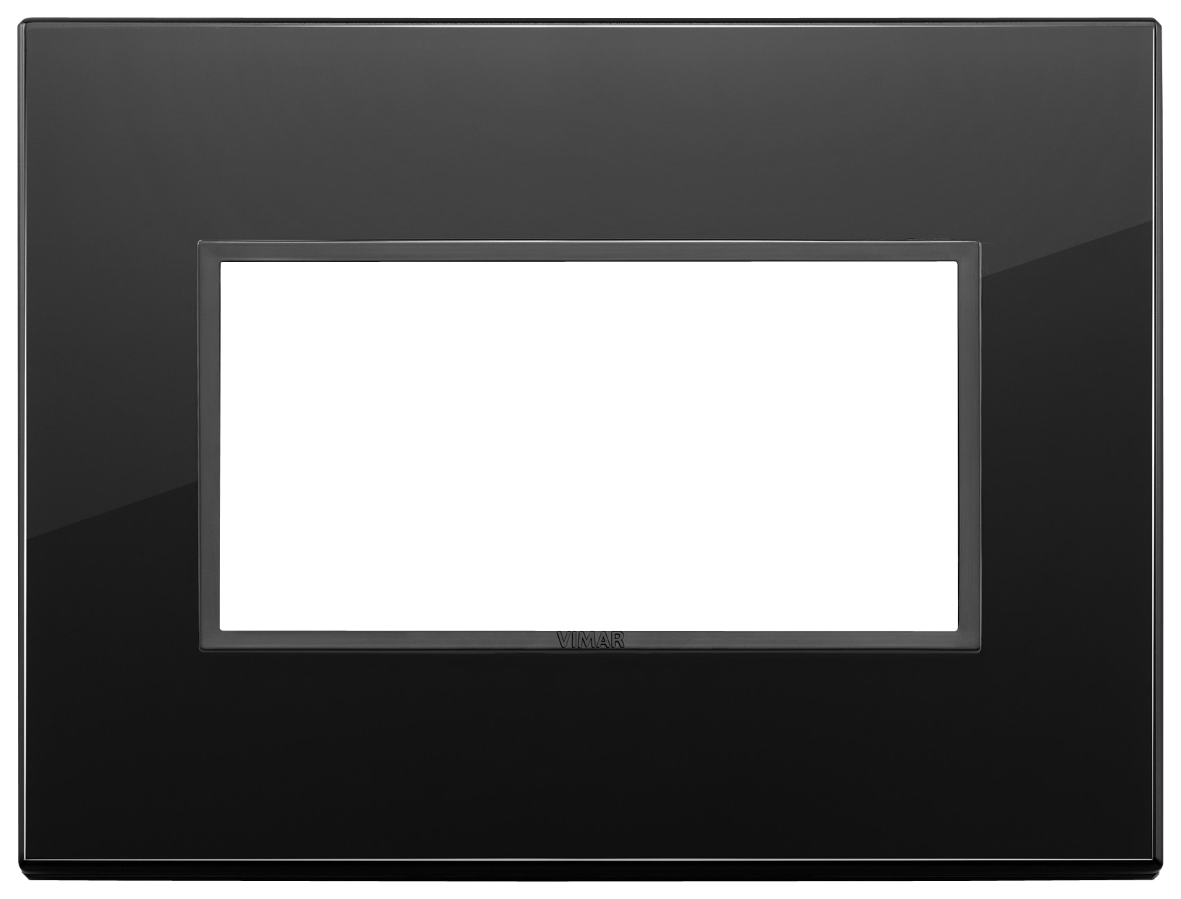 VIMAR SPA VIW21654.88 PLACCA 4M NERO TOTALE DIAMANTE