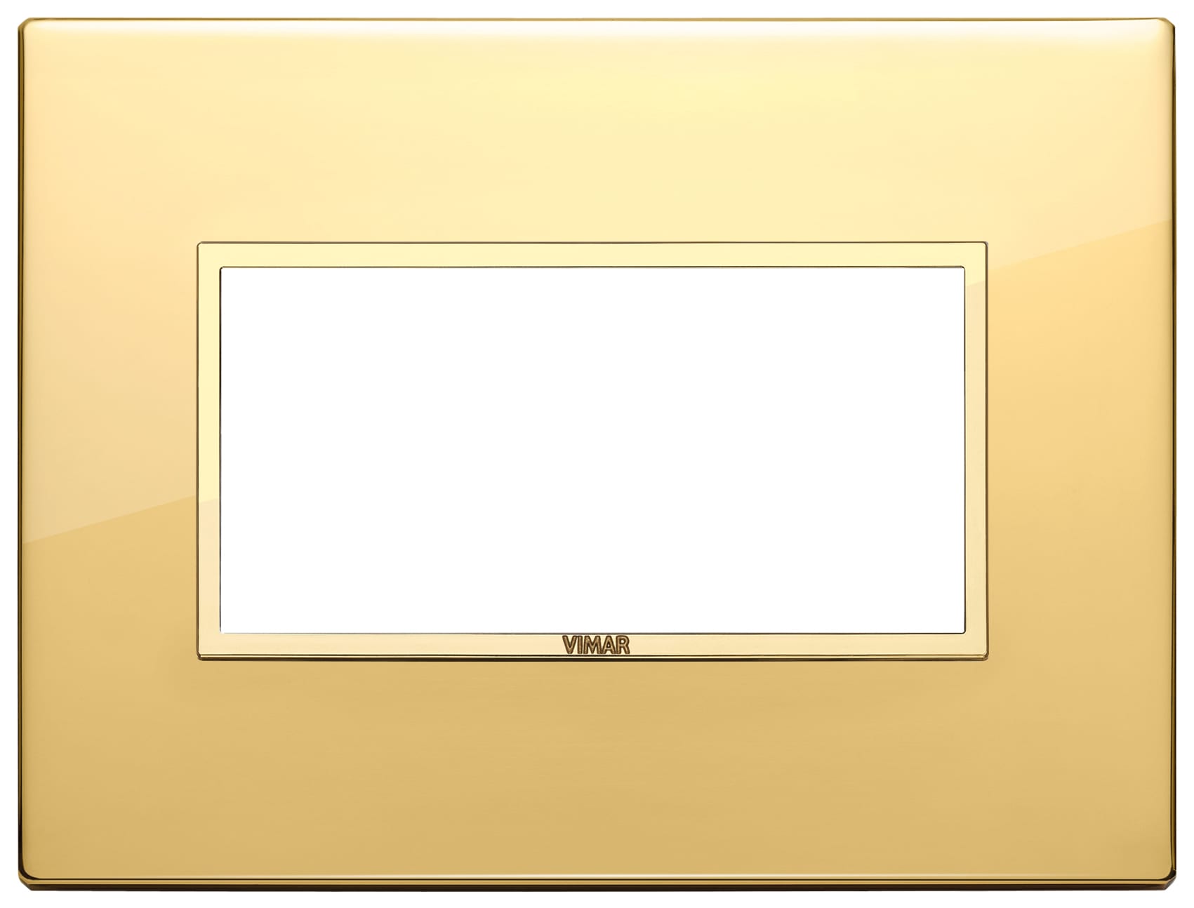 VIMAR S.P.A. - VIW21654.G09 PLACCA 4M ORO TOTALE LUCIDO