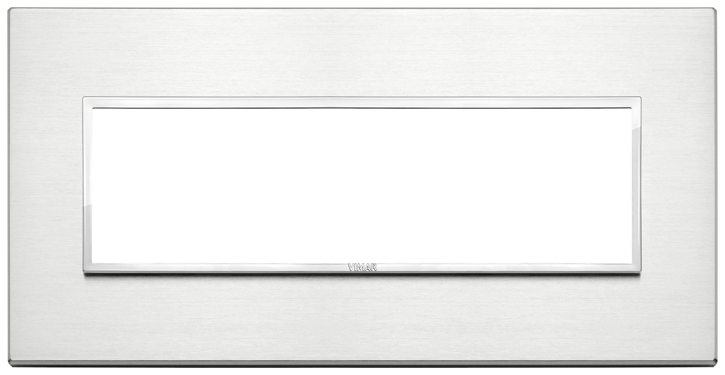 VIMAR SPA VIW21657.01 PLACCA 7M ALLUMINIO BRILLANTE