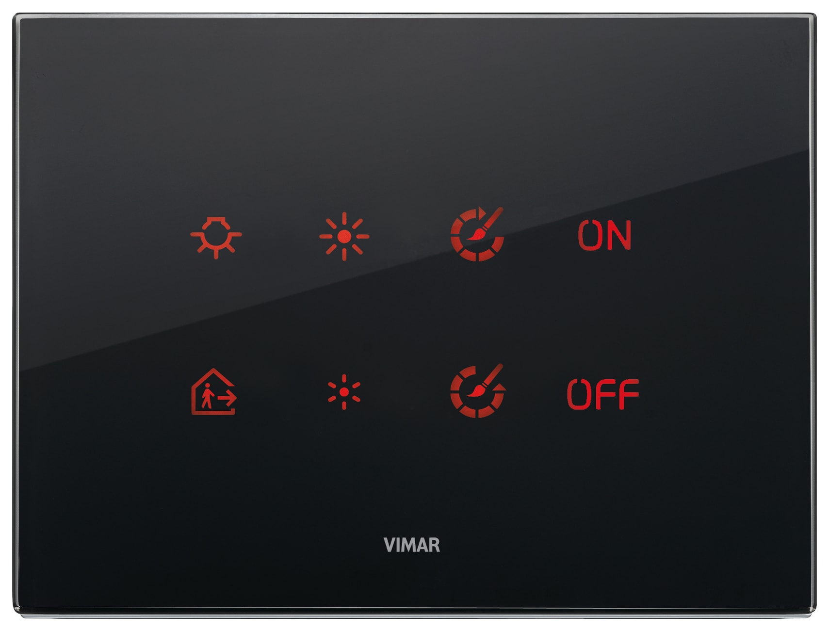 VIMAR SPA VIW21664.76 PLACCA 4M NERO DIAMANTE