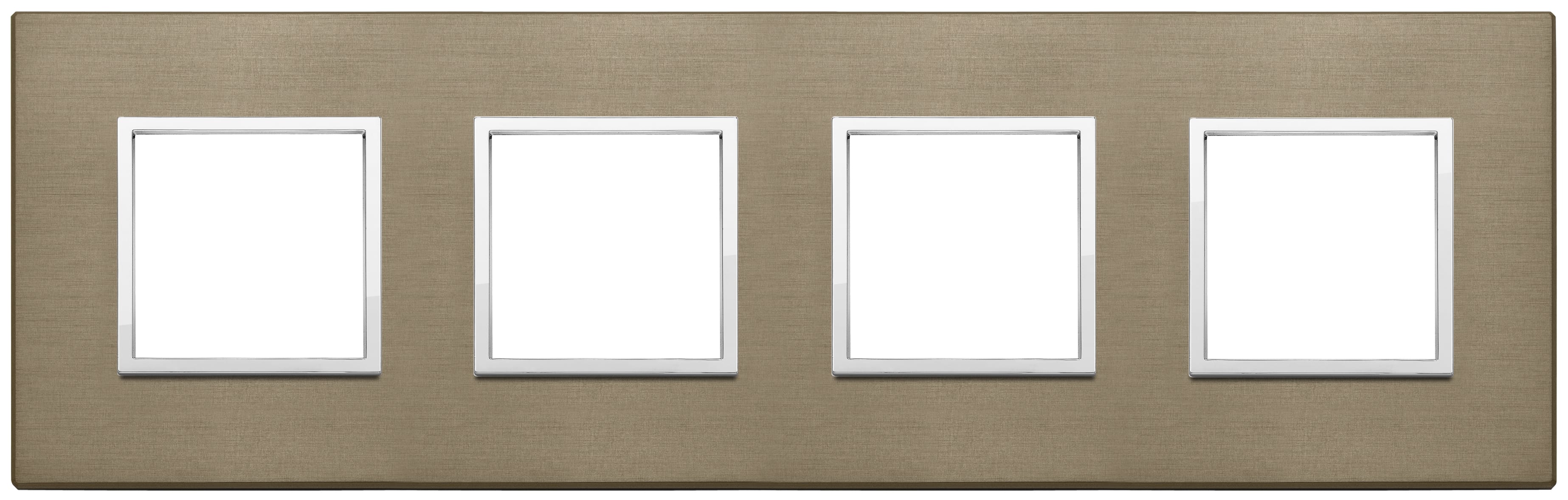VIMAR SPA VIW21669.05 PLACCA 8M (2+2+2+2) INT71 BRONZO SCURO