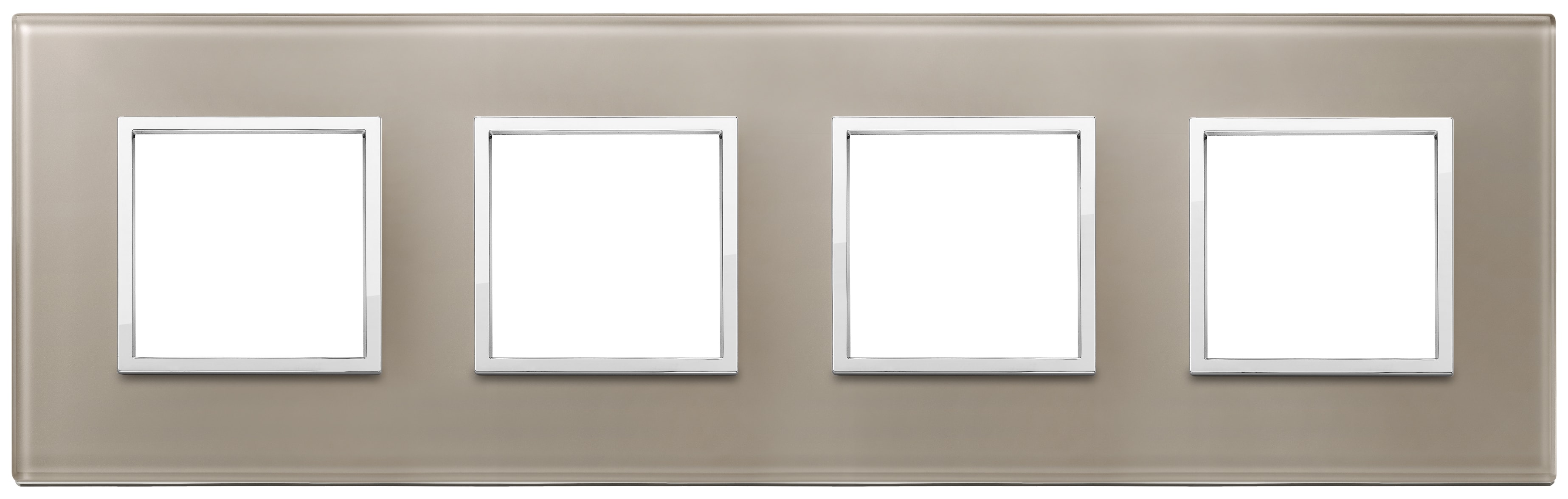 VIMAR SPA VIW21669.74 PLACCA 8M (2+2+2+2) INT71 OPALE BRUNO