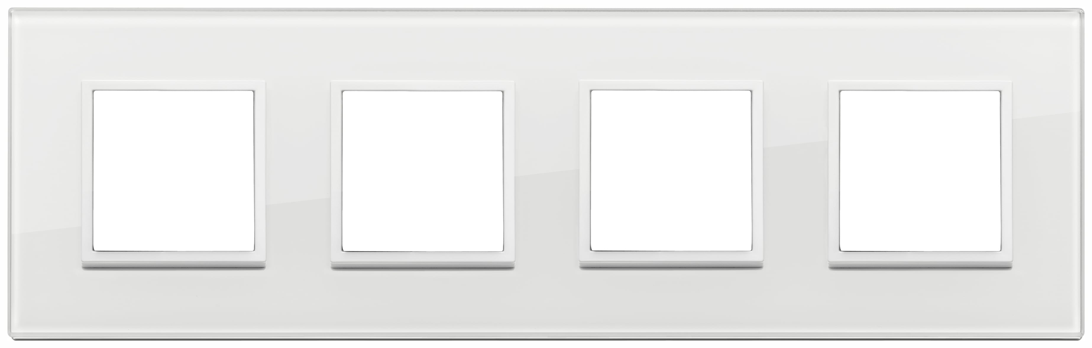 VIMAR SPA VIW21669.87 PLACCA 8M (2+2+2+2)INT71 BIANCO TOT DIAM