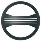 GOCCIA ILLUMINAZIONE - GOC2217NE MASCHERA C.FERITOIE JACK TONDA NERA