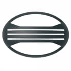 GOCCIA ILLUMINAZIONE - GOC2267NE MASCHERA C.FERITOIE JACK OVALE NERA