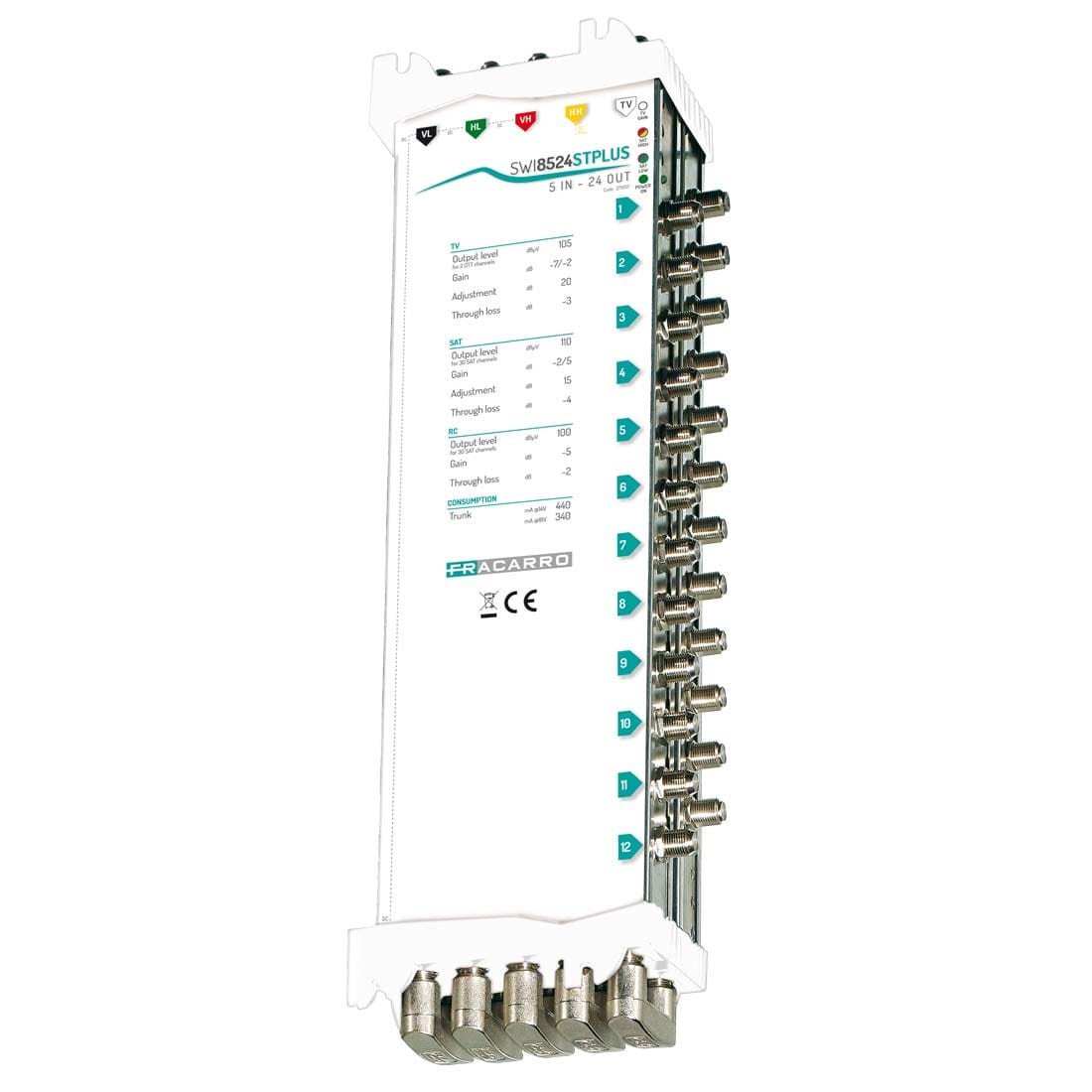 FRACARRO - FRA271057 SWI8524STPLUS MSW XS5+ 5IN 24OUT