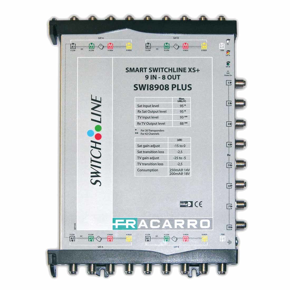 FRACARRO - FRA271067 SWI8908PLUS MSW XS9+ 9IN 8OUT