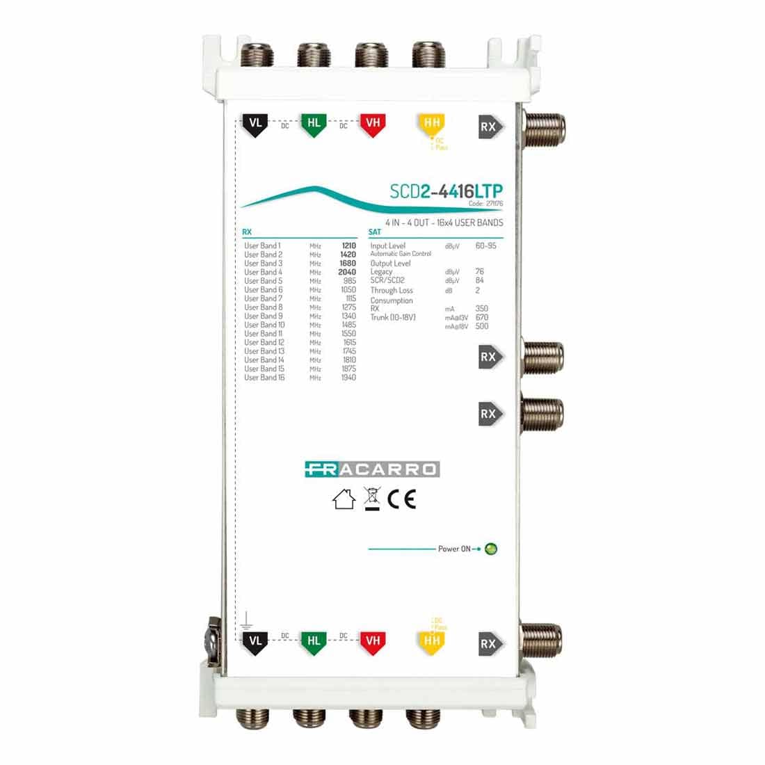 FRACARRO FRA271176 SCD2-4416LTP MSW SCD2 4IN 4OUT LEG TP