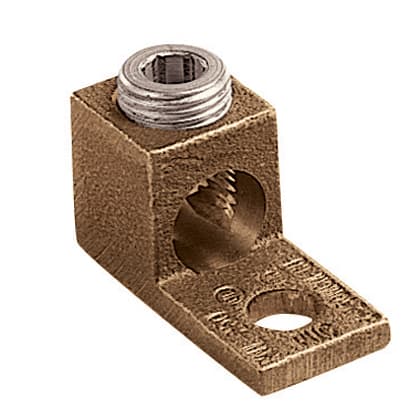 PANDUIT - PANPNL-250-Q CU MECH LUG,6 SOL-250KCMIL,3/8STUD,PK25