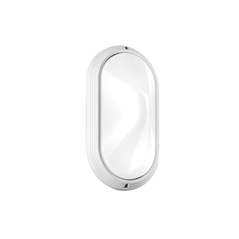 ROSSINI RSS2810-25-B APPLIQUE/PLAFONIERA OVALE BIANCA E27 IP6