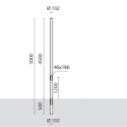 SIMES SPA - SMVS.2814.14 PALO D.102INT.H.4,5M F.T.+PORT. GRI