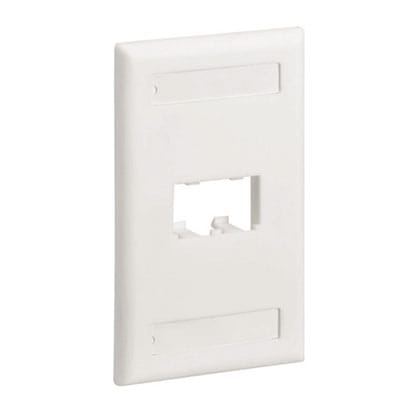 PANDUIT - PANCFPL2WHY VRTFACEPLATE,2PT,SGLGNG,CLSSC,BULKPK,WHT
