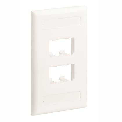PANDUIT - PANCFPL4IWY PLACCA VERTICALE OFF-WHITE 4 PORTE MINI-