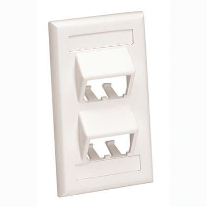PANDUIT - PANCFPSL4IWY FACEPLATE,SVF,4PT,CLASSIC,SLOPED,IW,EA