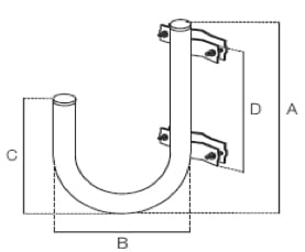 FRACARRO FRA287267 SUPCURVO180G SUPPORT CURVO 180GRADI
