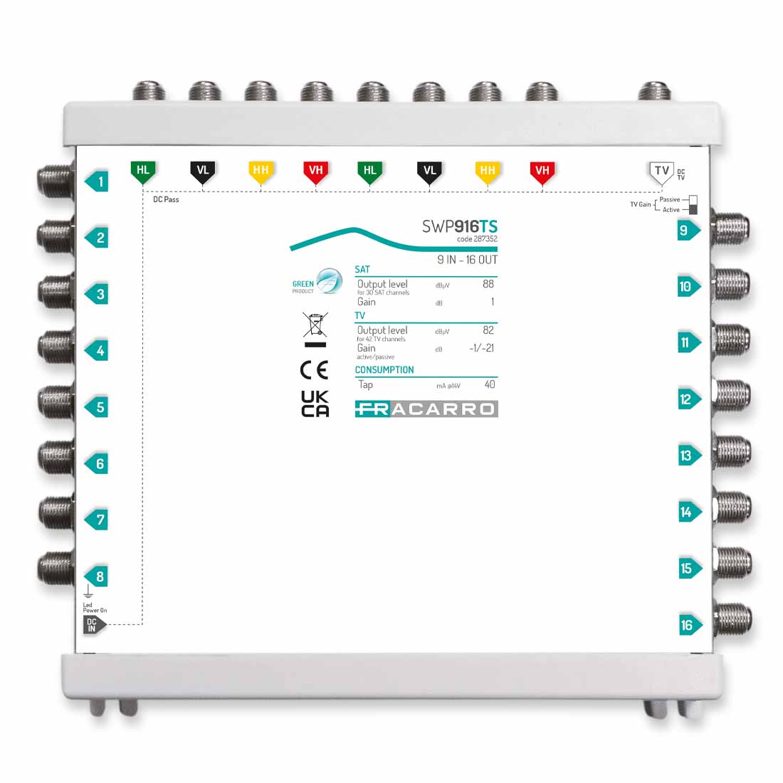 FRACARRO - FRA287352 SWP916TS MSW COMP 9IN 16OU TV A/P