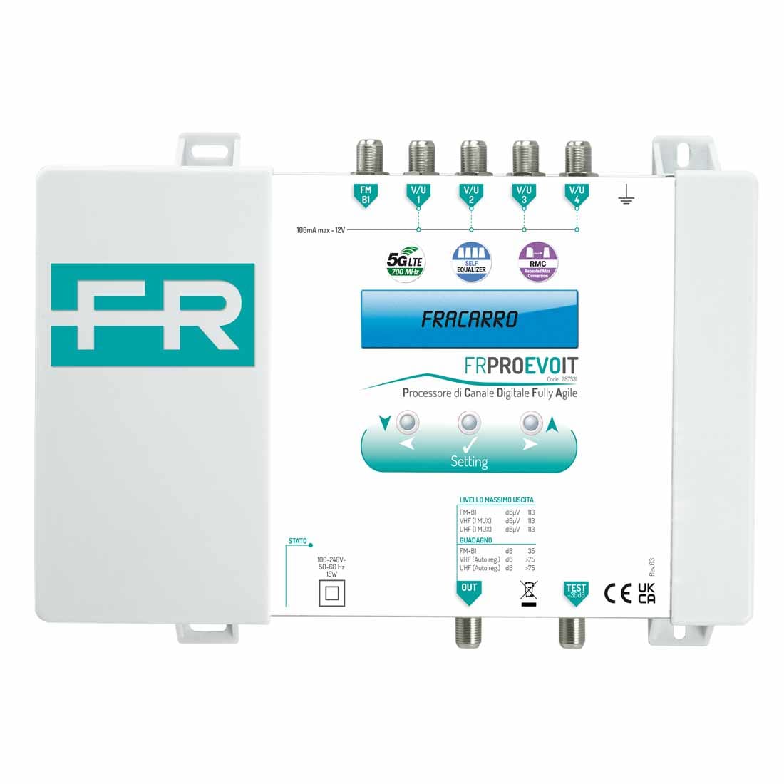FRACARRO FRA287531 FRPRO EVO IT CENTR TV COMP PROGR ITA