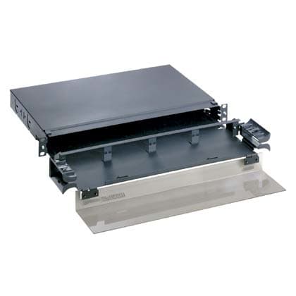 PANDUIT - PANFMD1 OPTICOM RM DR,STL,1RU,4PORT,BLK,EA