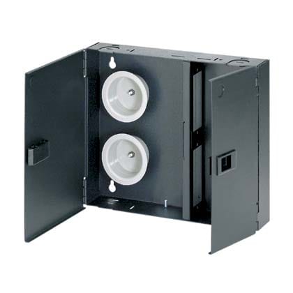 PANDUIT - PANFWME2 OPTICOM WM ENCL,STL,2PORT,BLK,EA