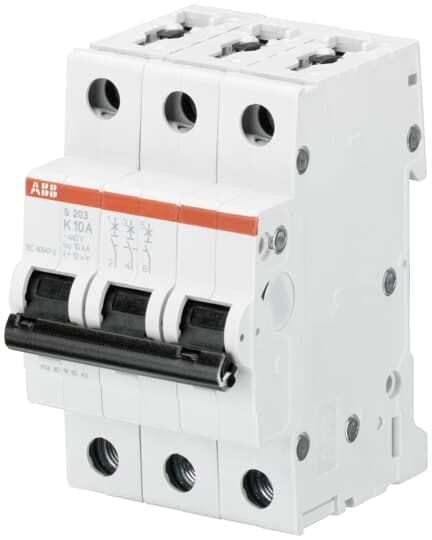 ABB SPA - ABBS551182 S203 K50 INTERRUTTORE AUTOMATICO 6KA 3P