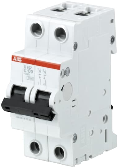 ABB SPA - ABBS916691 S202-B100 INTERRUTTORE AUTOMATICO 6KA 2P