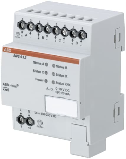 ABB SPA ABBKNXF0025 AA/S 4.1.2 ATTUATORE ANALOGICO 4 CANALI