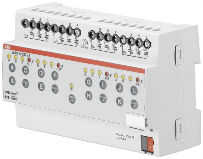 ABB SPA - ABBKNXI0002 VAA/S 12.230.2.1 ATT. ELET.230VAC, 12 CAN.