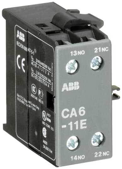 ABB SPA - ABBEL 521 1 CA6-11E CONTATTO AUSILIARE 1NA+1NC